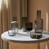 Ferm Living Ripple Low Glasses, Set of 4 - Smoke Grey