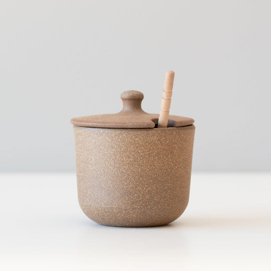 Stoneware Honey Pot with Dipper