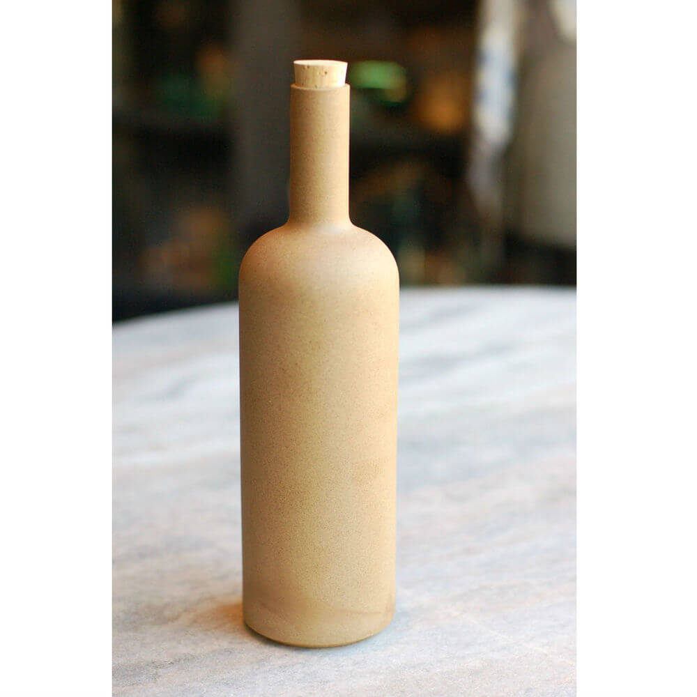 Hasami Porcelain Bottle, Natural - Acacia