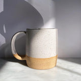 Slow Studio Ceramic Mug, White Speckled/Sandstone