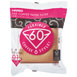 Hario V60 Paper Filters: White / 100 Sheets 02