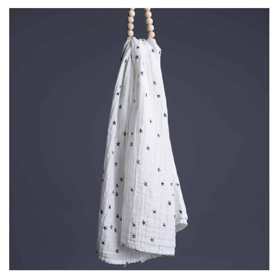 Organic Muslin Swaddle, Stars