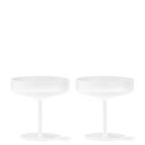 Ferm Living Ripple Champagne Saucers / Coupes, Frost - Set of 2