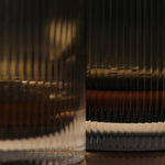 Ripple Tumbler Glasses - Set of 2 - Smoked Grey