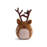 Felt Deer Ornament, Brown