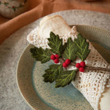 Felt Holly Mini Branch