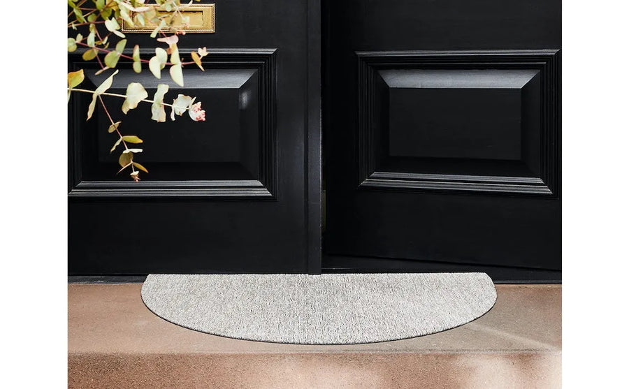 Heathered Shag Welcome Mat, Burnt Coral