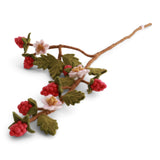 Felt Rasperry Branch | Gry and Sif Felted Wool Flower