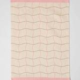 Wave Grid Natural Woven Cotton Tea Towel