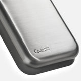 Summit Card Case, Brushed Stainless Steel