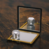 White Frame Leather Double Faced Mirror | Inden