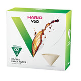 Hario V60 Paper Filters: White / 100 Sheets 02