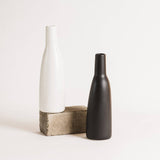 Handmade Stoneware Carafe & Vase, White