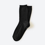 Hooray Sock Co Everyday Solid Cotton Crew Socks, Raven