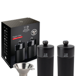 black Peugeot Line salt and pepper set with funnel