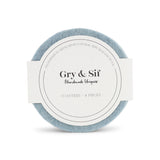 Gry and Sif Handmade Wool Felt Round Coaster Set, Light Blue