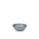 A small shallow ceramic bowl in a blue-grey color featuring iron speckles and an unglazed rim