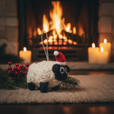 Handmade Felt Christmas Black Sheep Ornament