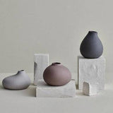 NONA Porcelain Sculptural Mini Vases, Assorted Colors - Set of 3 | blomus