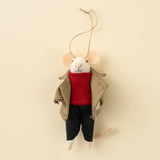 Fashionable Frankie Mouse Holiday Ornament