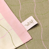 Wave Grid Natural Woven Cotton Tea Towel