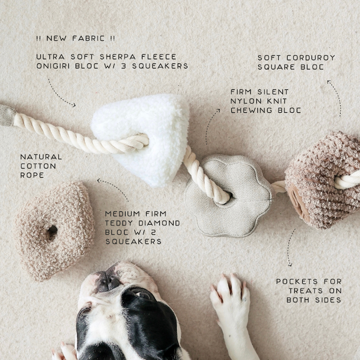 BLOCS Enrichment Dog Toy, Nude