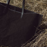 Hana Canvas Boat Bag, Black