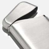 Summit Card Case, Brushed Stainless Steel