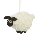 Handmade Felt Sheep Ornament