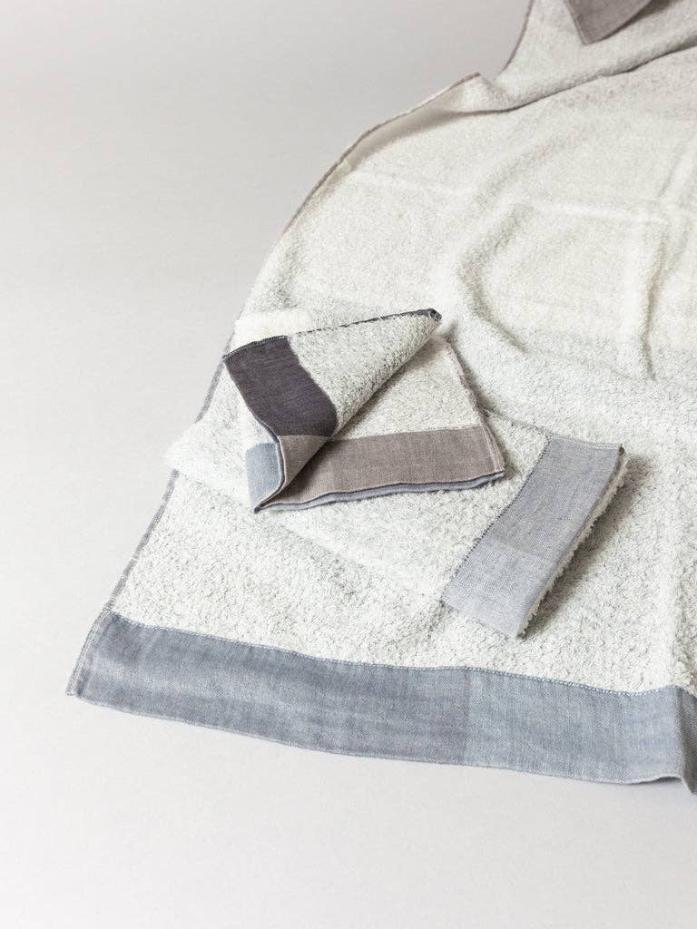 Palette Bath Towels, Blue-Grey