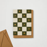 Checkerboard Christmas Card, Pack of 6