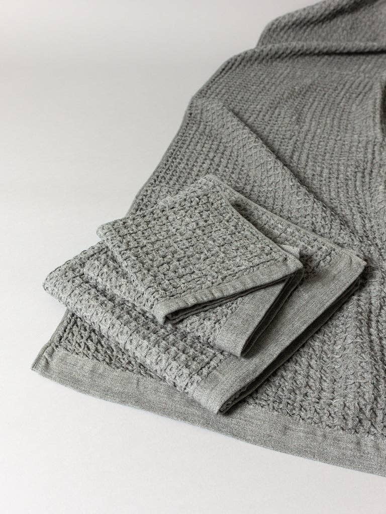 Lattice Towel Collection, Grey