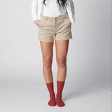 Hooray Sock Co. Everyday Solid Cotton Crew Socks, Terracotta