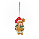 Handmade Felt Harvey Hamster Christmas Ornament