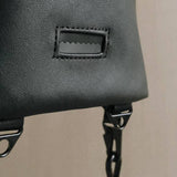 Lambwolf Collective Bucket Bag, Black Vegan Leather