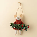 Winter Bough Winston Mouse Holiday Ornament