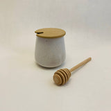Ceramic Honey Jar + Dipper