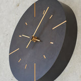 Orb Clock BK - Cast Brass | Lemnos