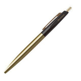 Anterique Stationers Ultra-low Viscosity Brass Ballpoint Pen - .5 mm, Pitch Black