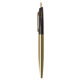 Anterique Stationers Ultra-low Viscosity Brass Ballpoint Pen - .5 mm, Pitch Black