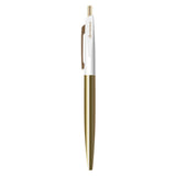 Anterique Stationers Ultra-low Viscosity Brass Ballpoint Pen - .5 mm, Snow White