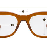 Muzzy | Reading Glasses, Turtle - Clear Lens