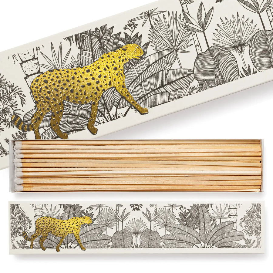 Archivist Gallery Matchboxes, Cheetah in White Jungle