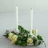 Duo Candlestick, Speckled White