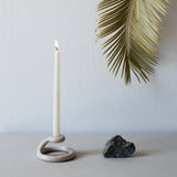 Uni Candlestick, Speckled White