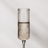 Ferm Living Ripple Champagne Flutes, Clear Set of 2