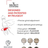 Peugeot Paris Salt Mill U'Select 5", Natural