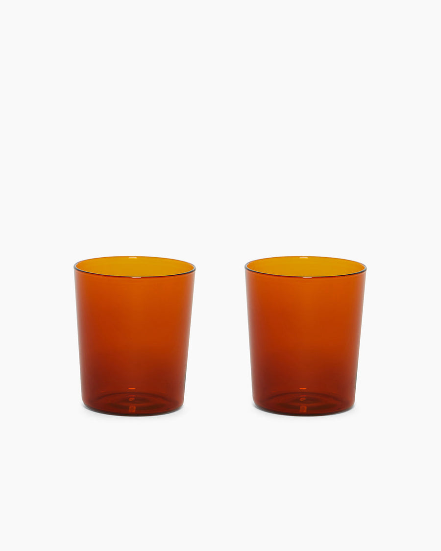 Glas Tumbler Set Large, Burnt Orange