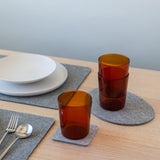 Glas Tumbler Set Small, Burnt Orange