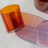 Glas Tumbler Set Small, Burnt Orange